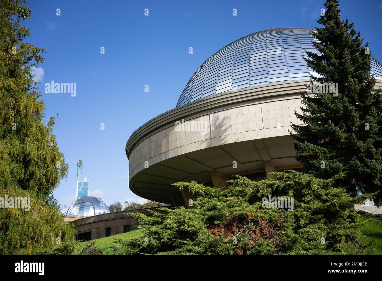 Planetario Silesiano anche Planetario Silesiano e Osservatorio Astronomico. Situato nel Parco Centrale della Slesia, tra Katowice e Chorzów Foto Stock