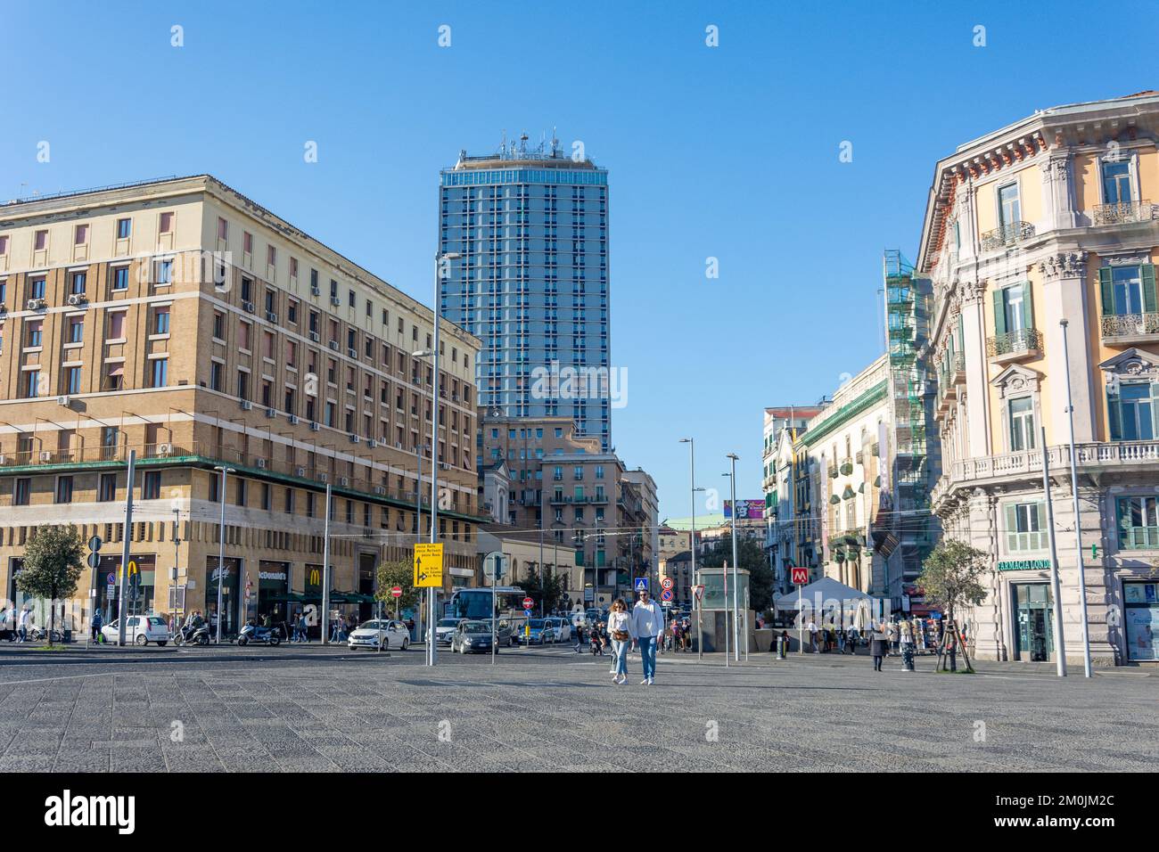 Piazza Municipio, Città di Napoli (Napoli), Regione Campania, Italia Foto Stock