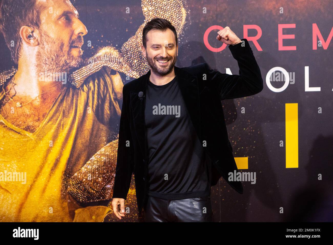 Milano, Italia. 06th Dec, 2022. Cesare Cremonini partecipa alla presentazione 'Imola 2022 Live' allo Space Odeon Credit: SOPRA Images Limited/Alamy Live News Foto Stock