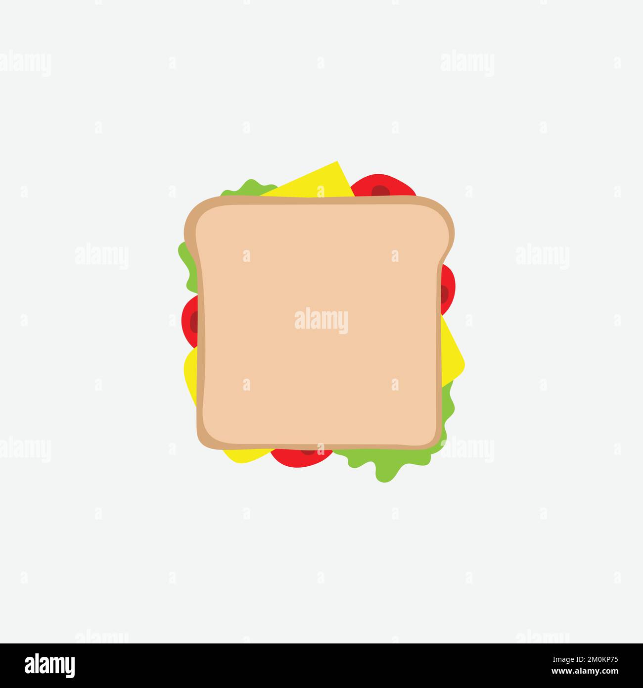 Icona sandwich. Fast Food Concept, Cartoon di Sickle Vector icona per Web Design isolato su sfondo bianco - Vector. Illustrazione vettoriale Illustrazione Vettoriale