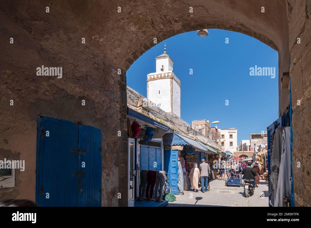 Dintorni della Moschea ben Youssef, Essaouira, marocco, africa Foto Stock