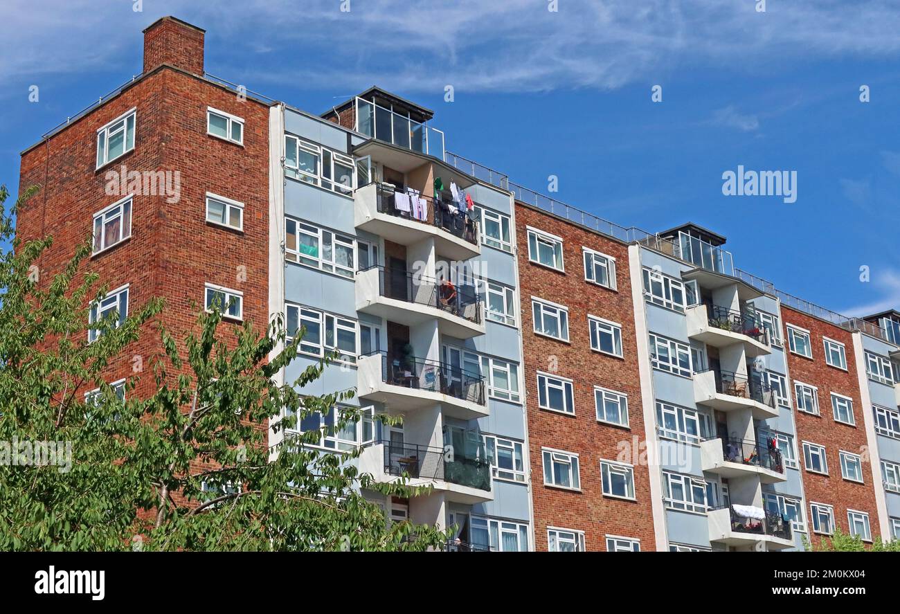 Aston Court, Westbourne Grove, Notting Hill, RBKC Londra, Inghilterra, REGNO UNITO, W11 2DN Foto Stock