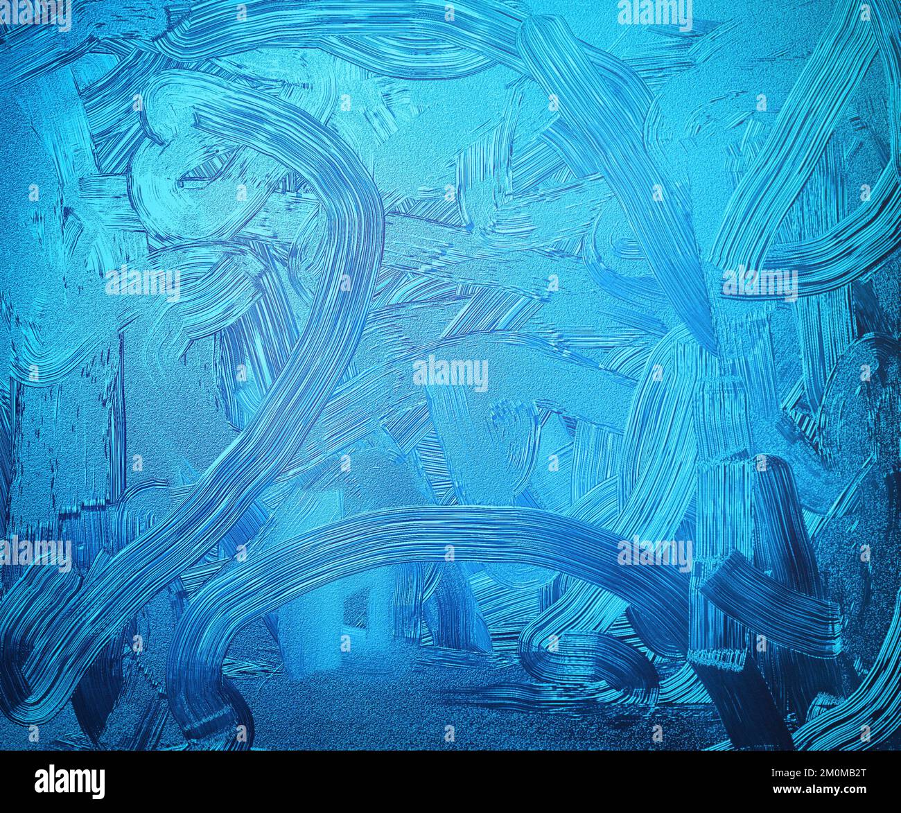 Immagine grezza generata digitalmente in blu ghiaccio metallico Foto Stock Immagine grezza generata digitalmente in blu ghiaccio metallico Foto Stock
