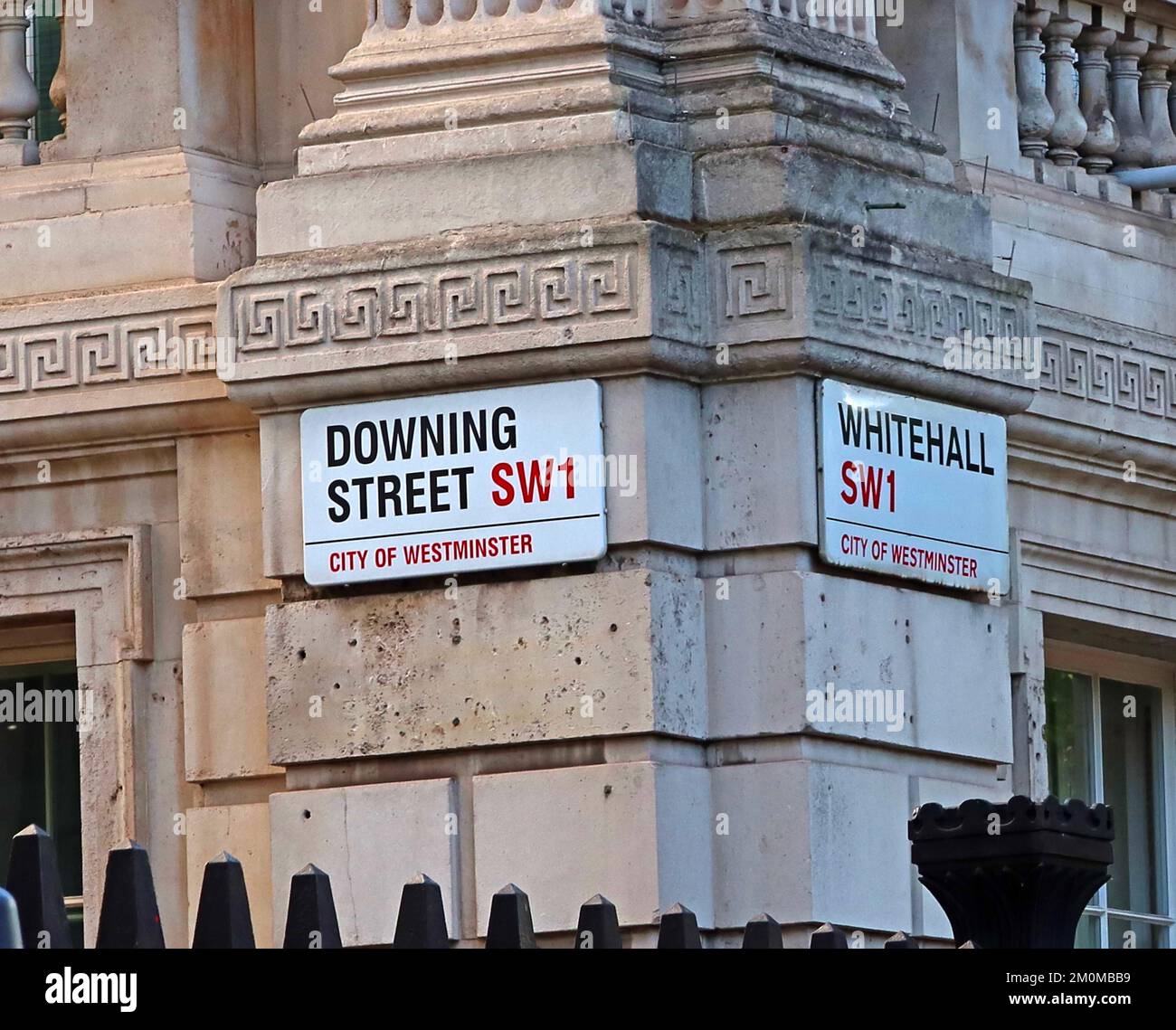 Visita Downing Street, Whitehall, City of Westminster, Londra, Inghilterra, REGNO UNITO, SW1 Foto Stock