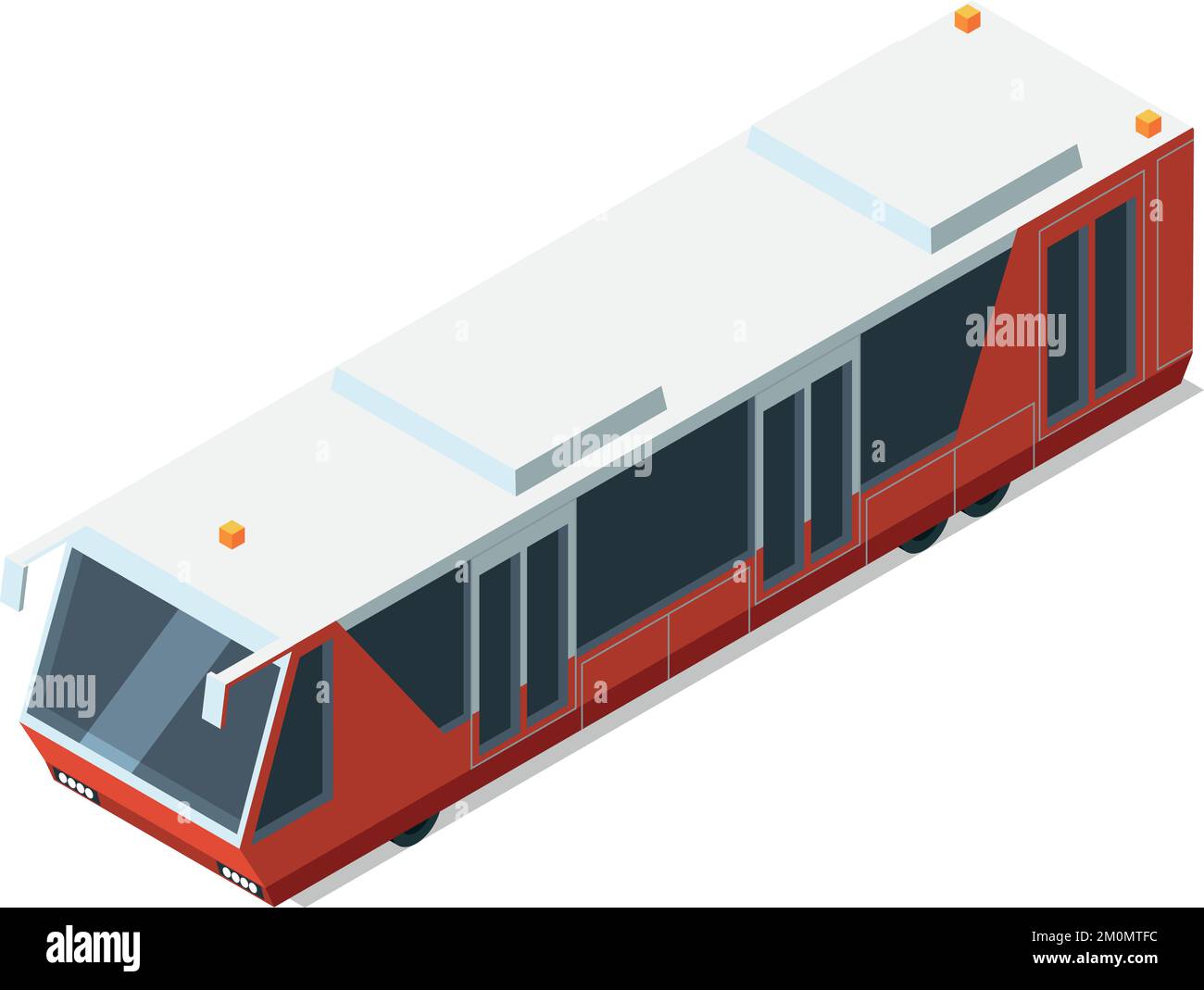 Treno della metropolitana. Trasporto ferroviario isometrico. Icona della ferrovia Illustrazione Vettoriale