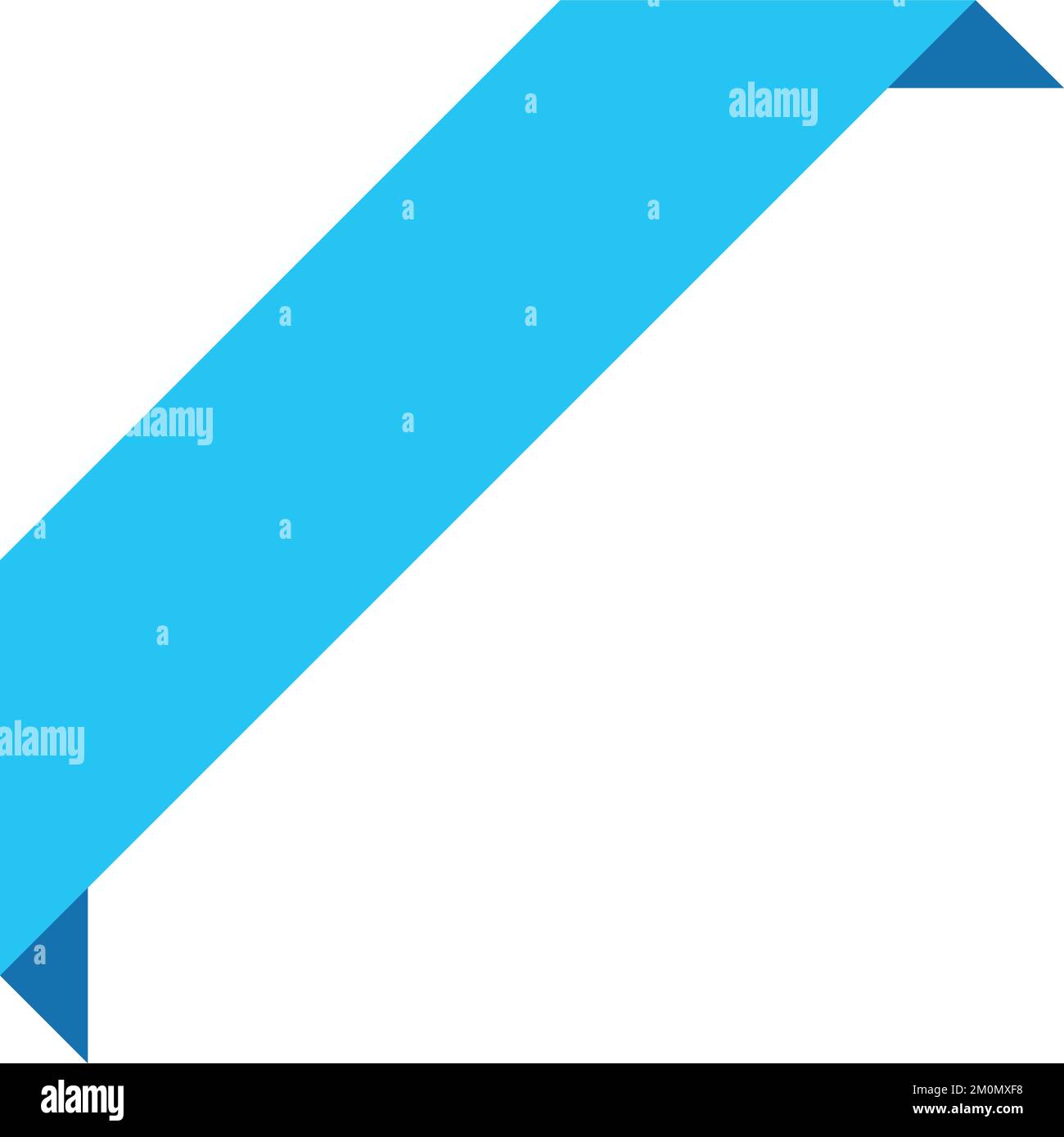 Tag nastro blu. Etichetta decorativa. Elemento angolare Illustrazione Vettoriale