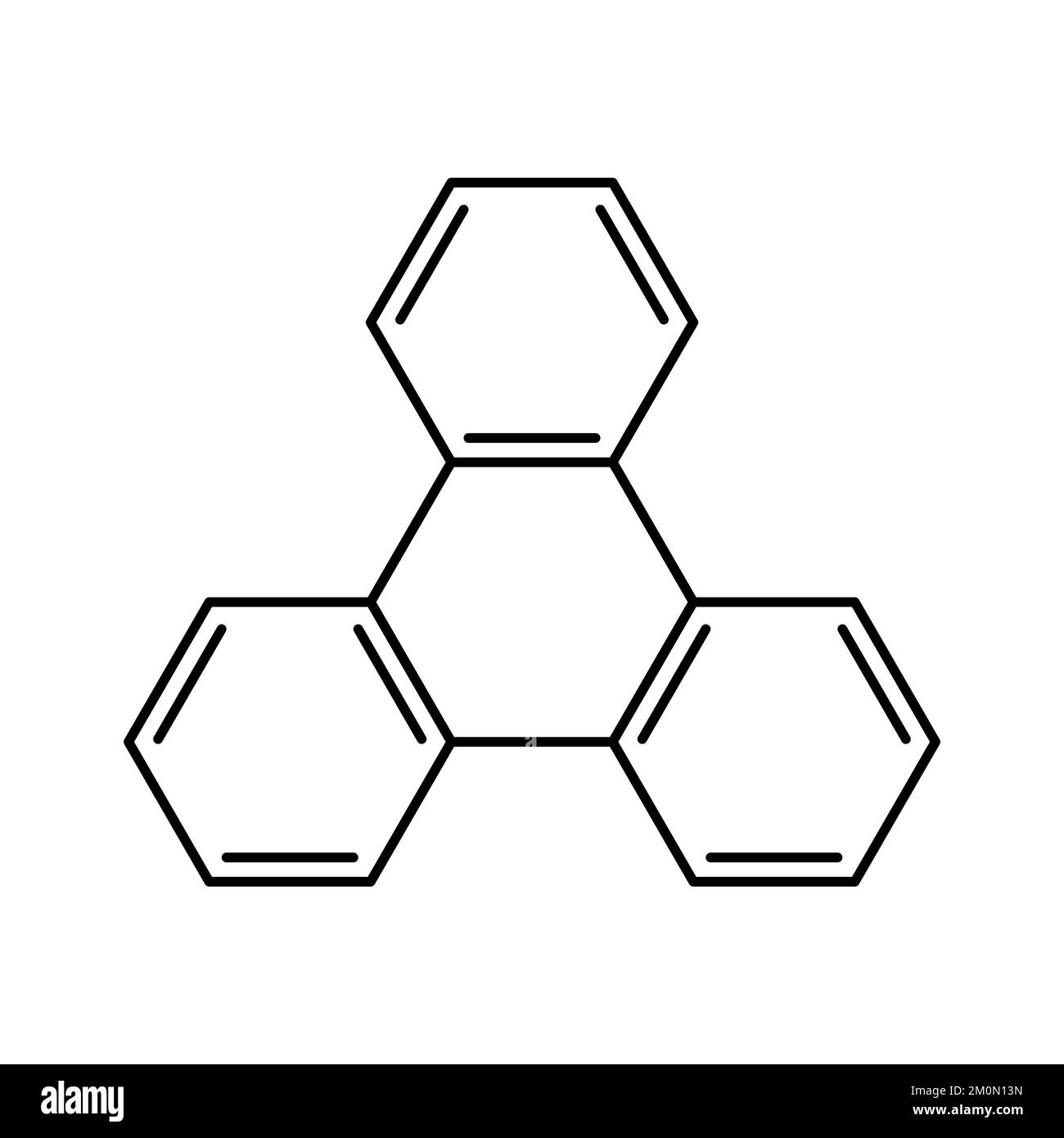 Icona molecola astratta. Simbolo di chimica, scienza, laboratorio, istruzione o biochimica. Illustrazione vettoriale Illustrazione Vettoriale