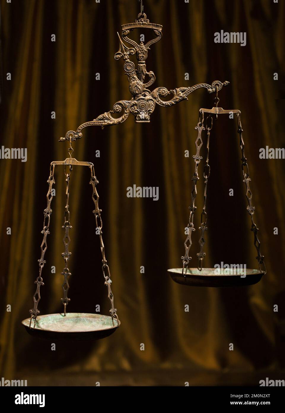 Antica scala di pesatura Foto Stock