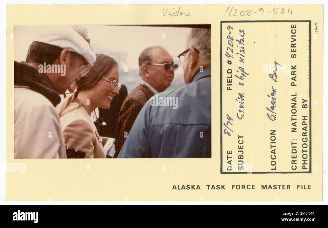 Visitatori della nave da crociera. Alaska Task Force fotografie Foto Stock