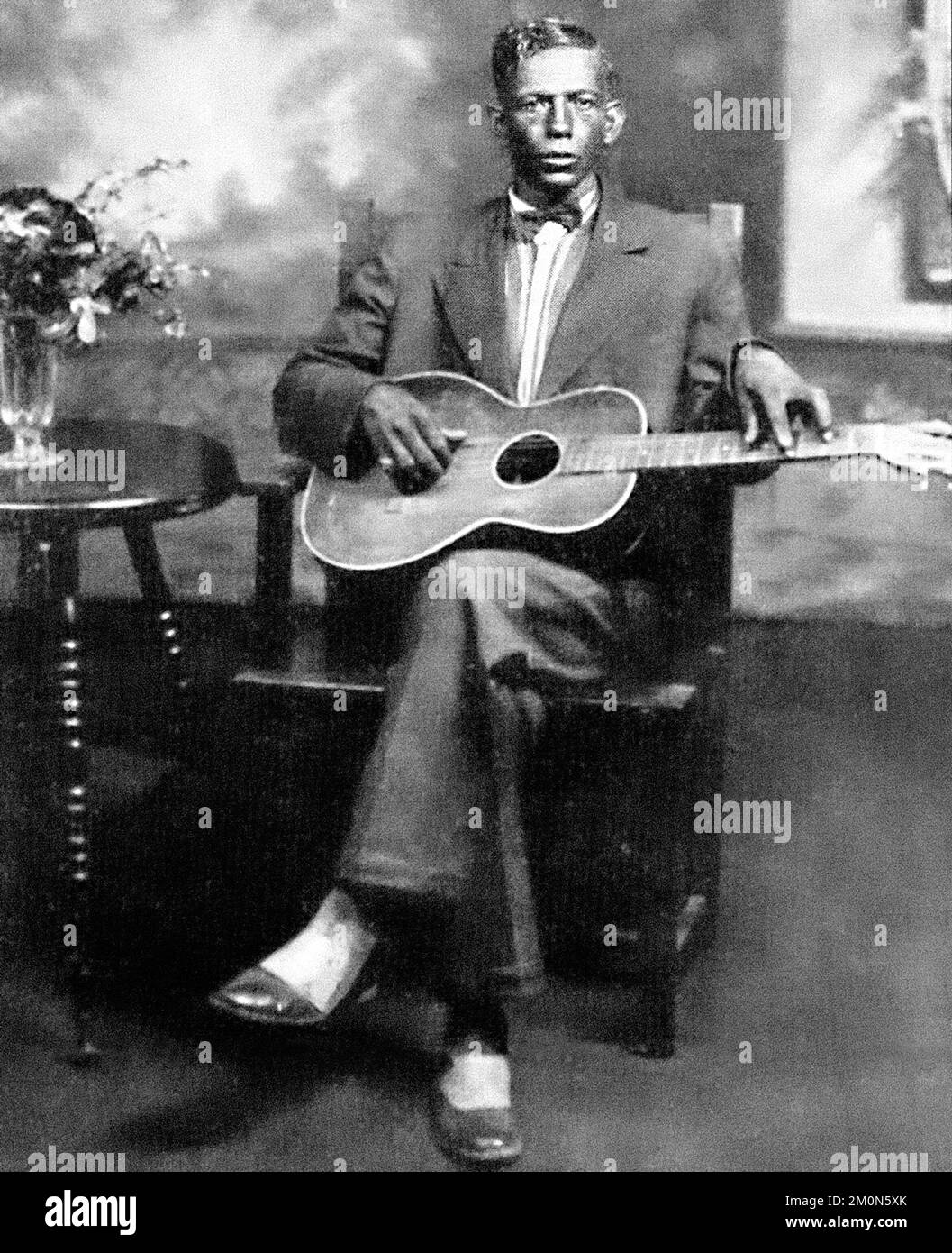 Charley Patton - musicista americano del Delta Blues - 1929 Foto Stock