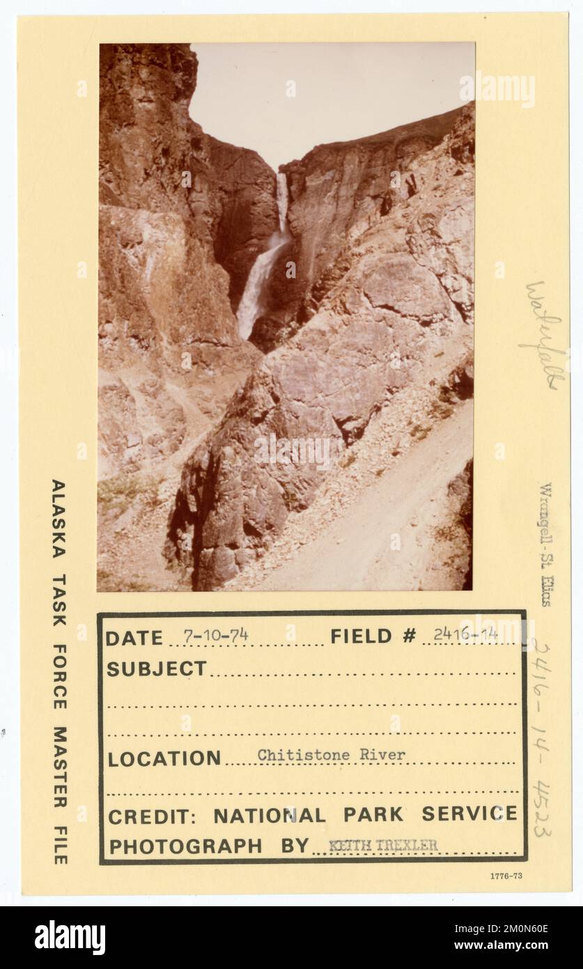 Fiume Chitistone. Alaska Task Force fotografie Foto Stock