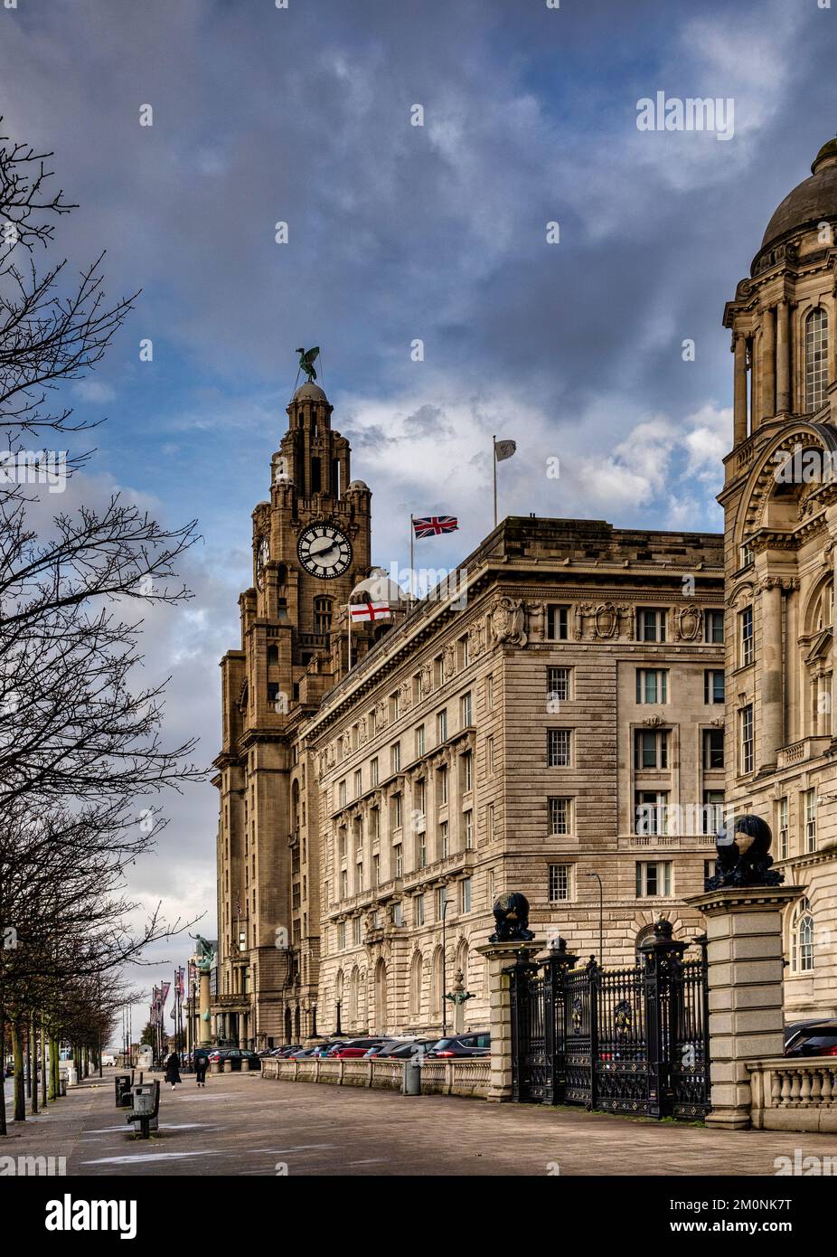Liverpool, una città dell'Inghilterra Merseyside. È una delle città più visitate del Regno Unito. Foto Stock