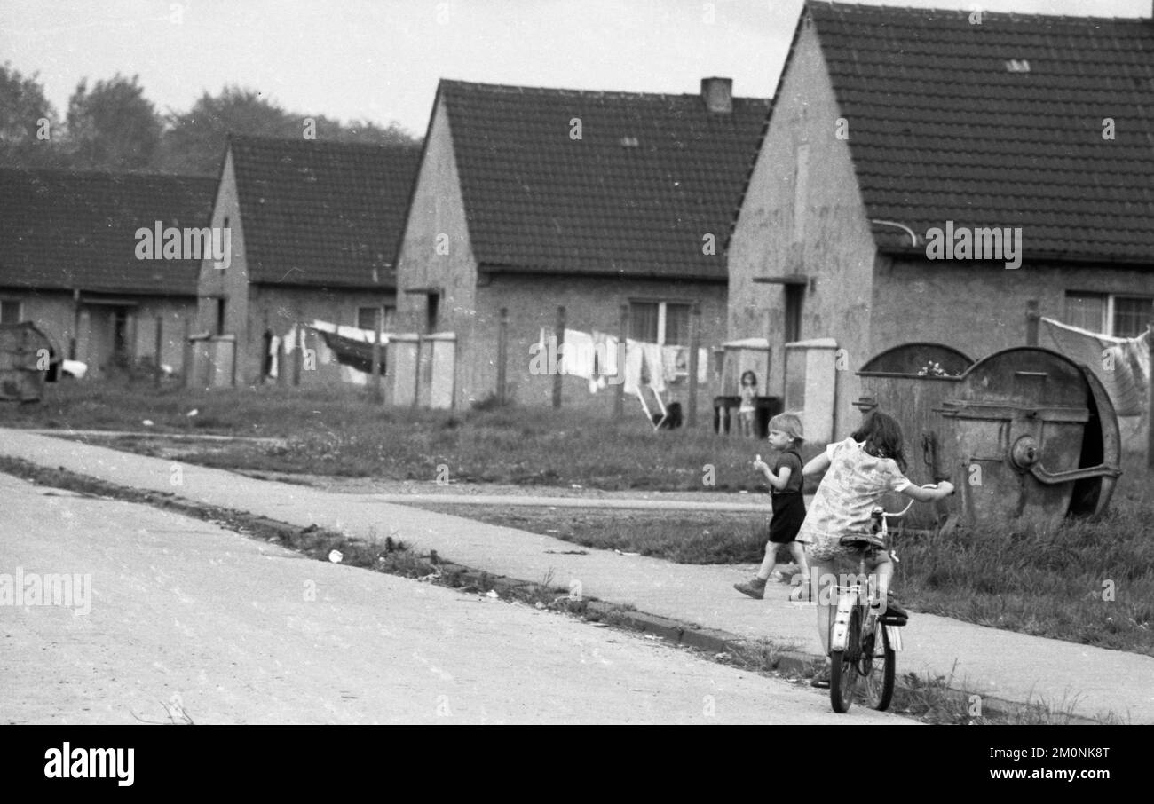 Bambini in un rifugio senza tetto su 20.6.1974 a Dortmund, Germania, Europa Foto Stock