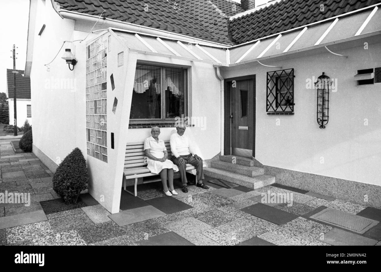 I Pluemers di Dortmund hanno lasciato la loro proprietà, casa e terra, al partito comunista tedesco (DKP) durante la loro vita, 25.06.1976 a Dortmund, Foto Stock