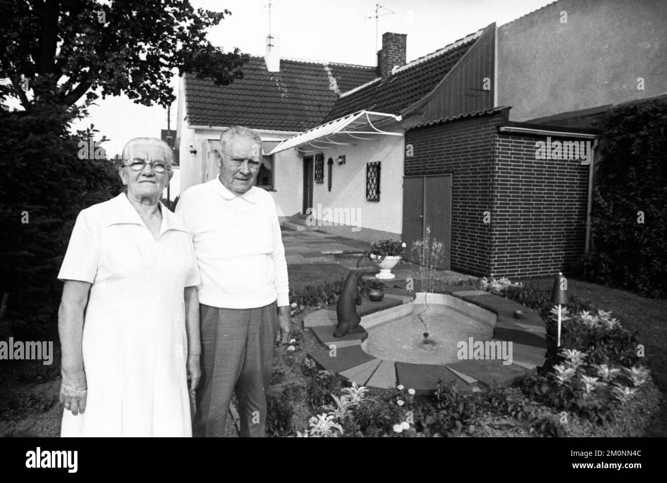 I Pluemers di Dortmund hanno lasciato la loro proprietà, casa e terra, al partito comunista tedesco (DKP) durante la loro vita, 25.06.1976 a Dortmund, Foto Stock