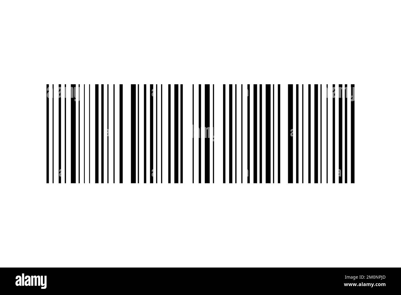 Icona del vettore del codice a barre. Codice a barre per il Web su sfondo bianco Illustrazione Vettoriale