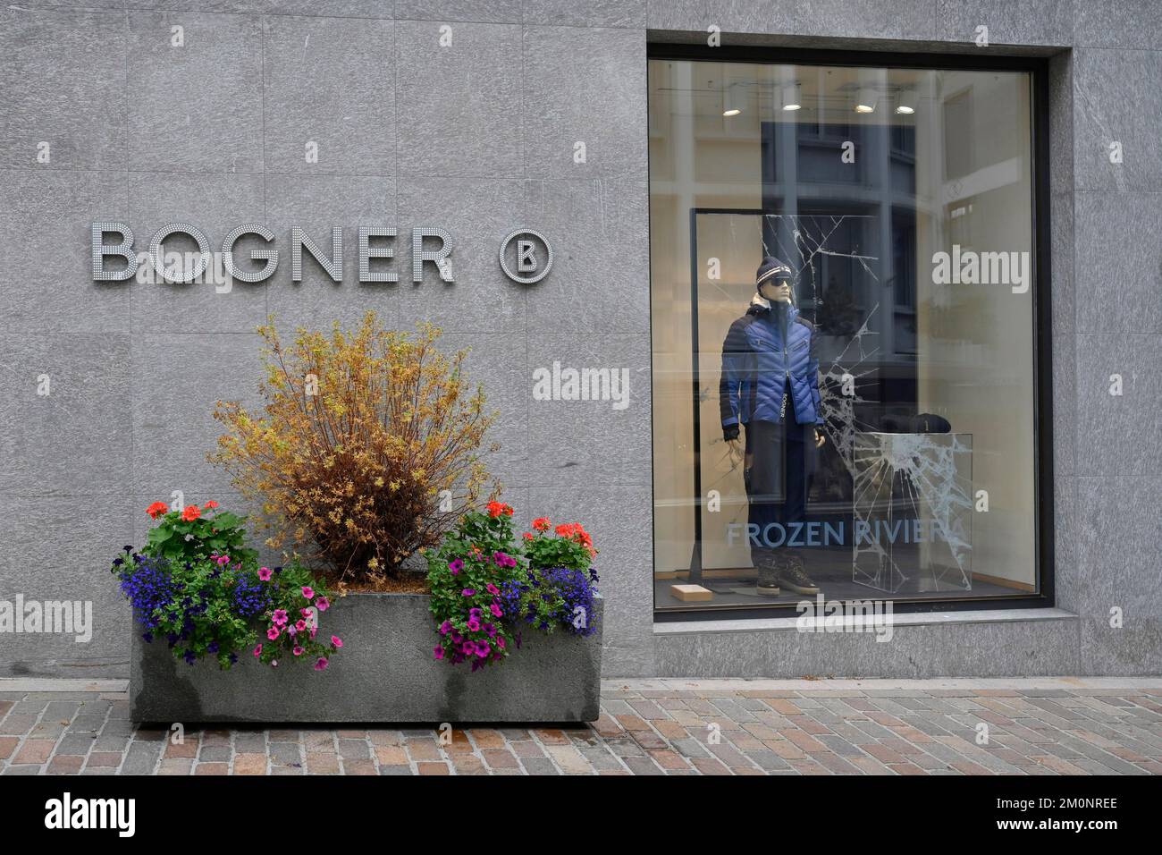 Negozio Window Bogner Fashion Company Foto Stock