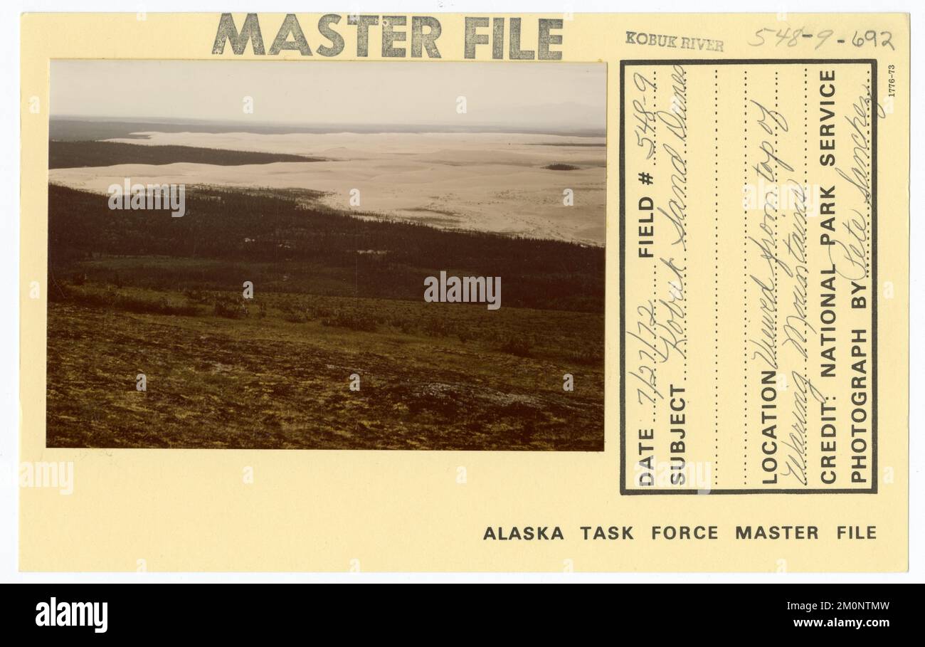 Dune di sabbia di Kobuk. Alaska Task Force fotografie Foto Stock