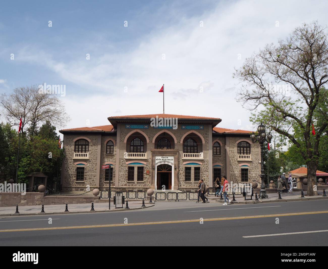 Primo Parlamento di Türkiye. La Grande Assemblea Nazionale del primo edificio turco a Ulus Ankara. 2022 Foto Stock
