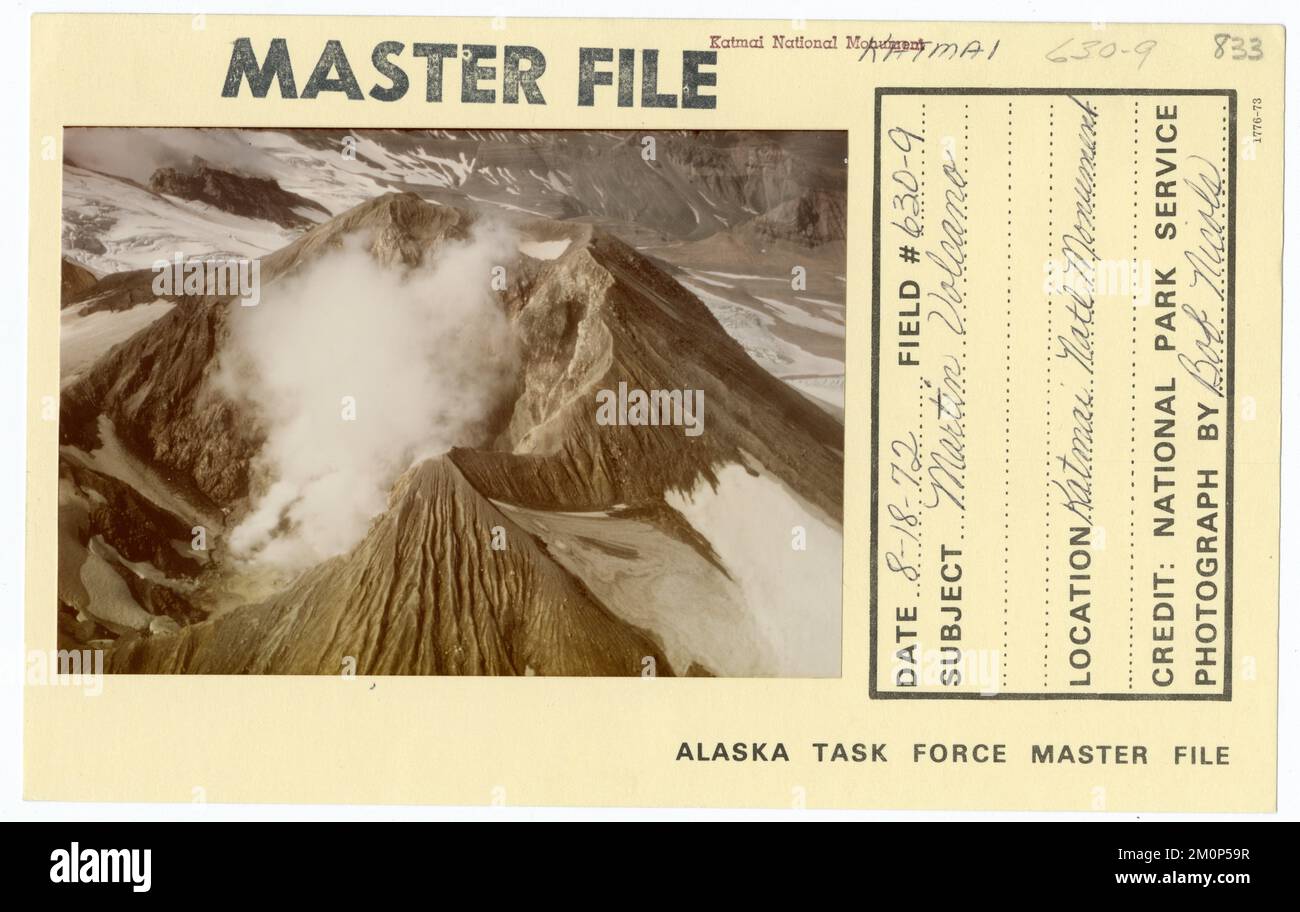 Vulcano Martin. Alaska Task Force fotografie Foto Stock