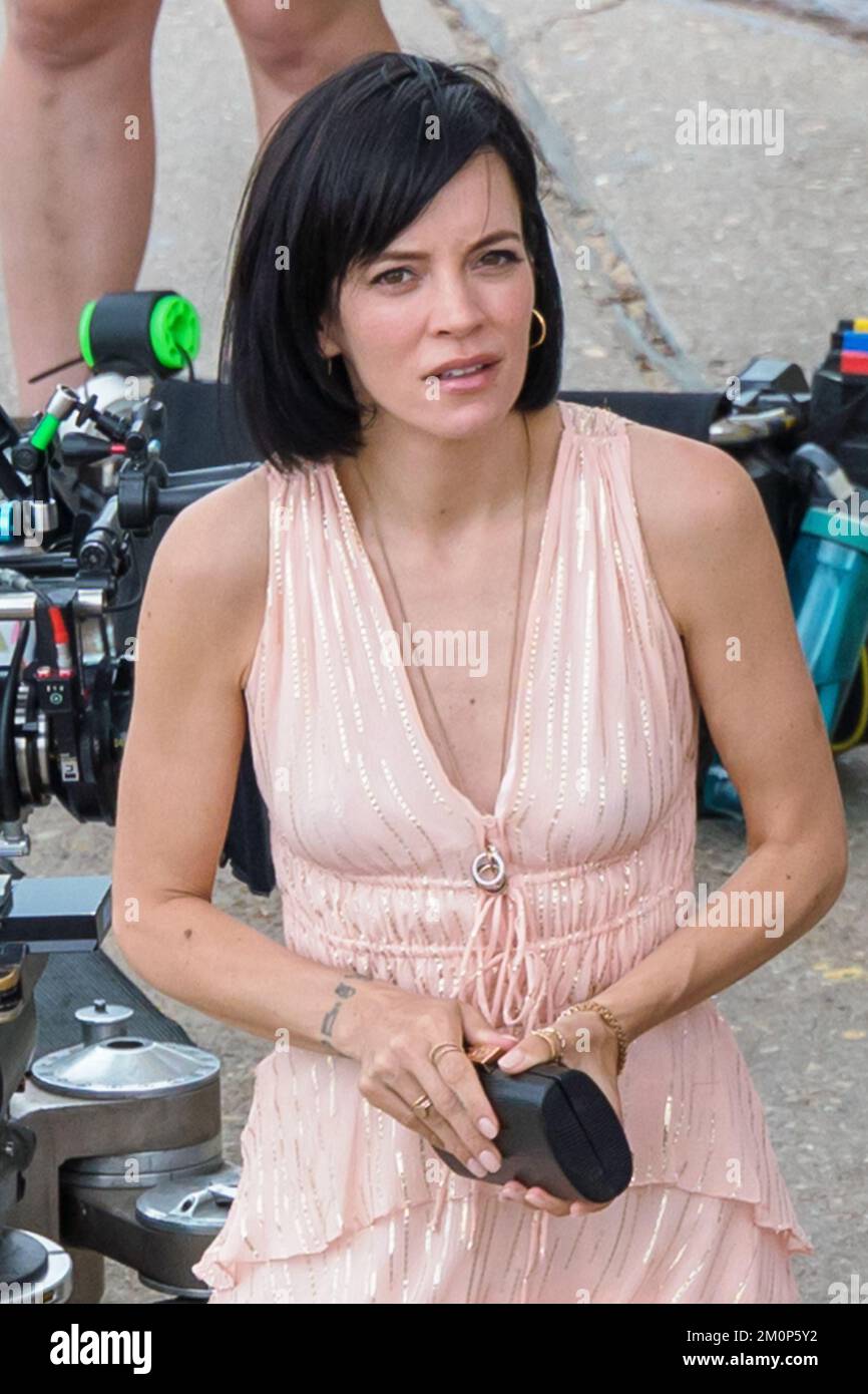 Lily Allen filma un video a Margate Foto Stock