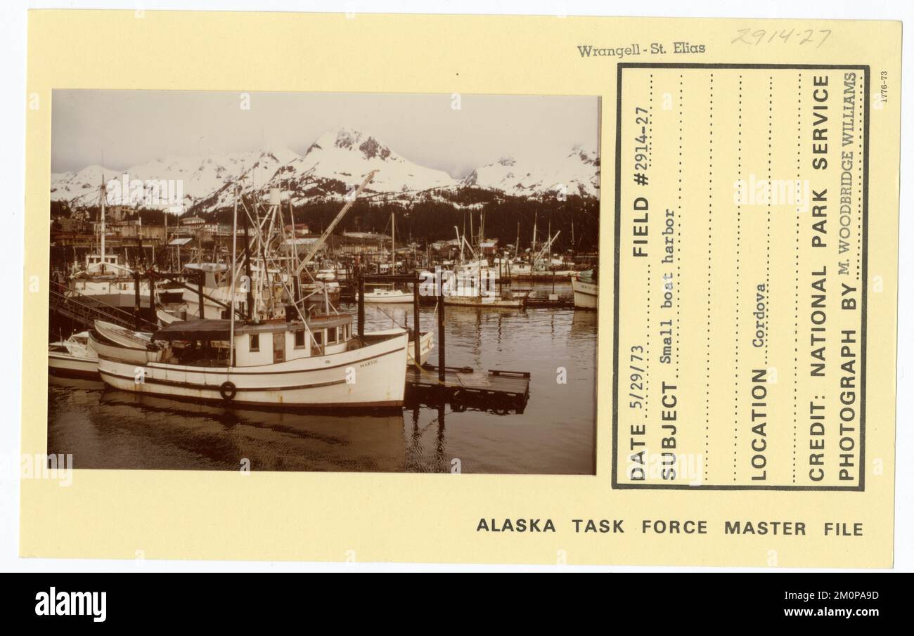 Porticciolo di piccole imbarcazioni. Alaska Task Force fotografie Foto Stock