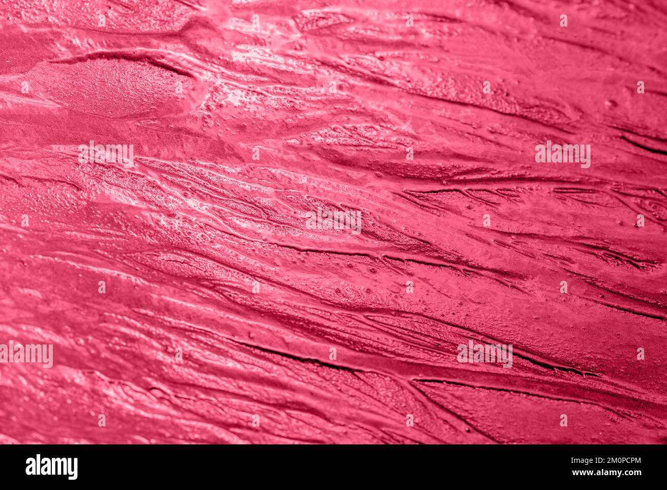 sfondo di sabbia naturale. Astratto magenta sabbia superficie texture sfondo. Foto Stock