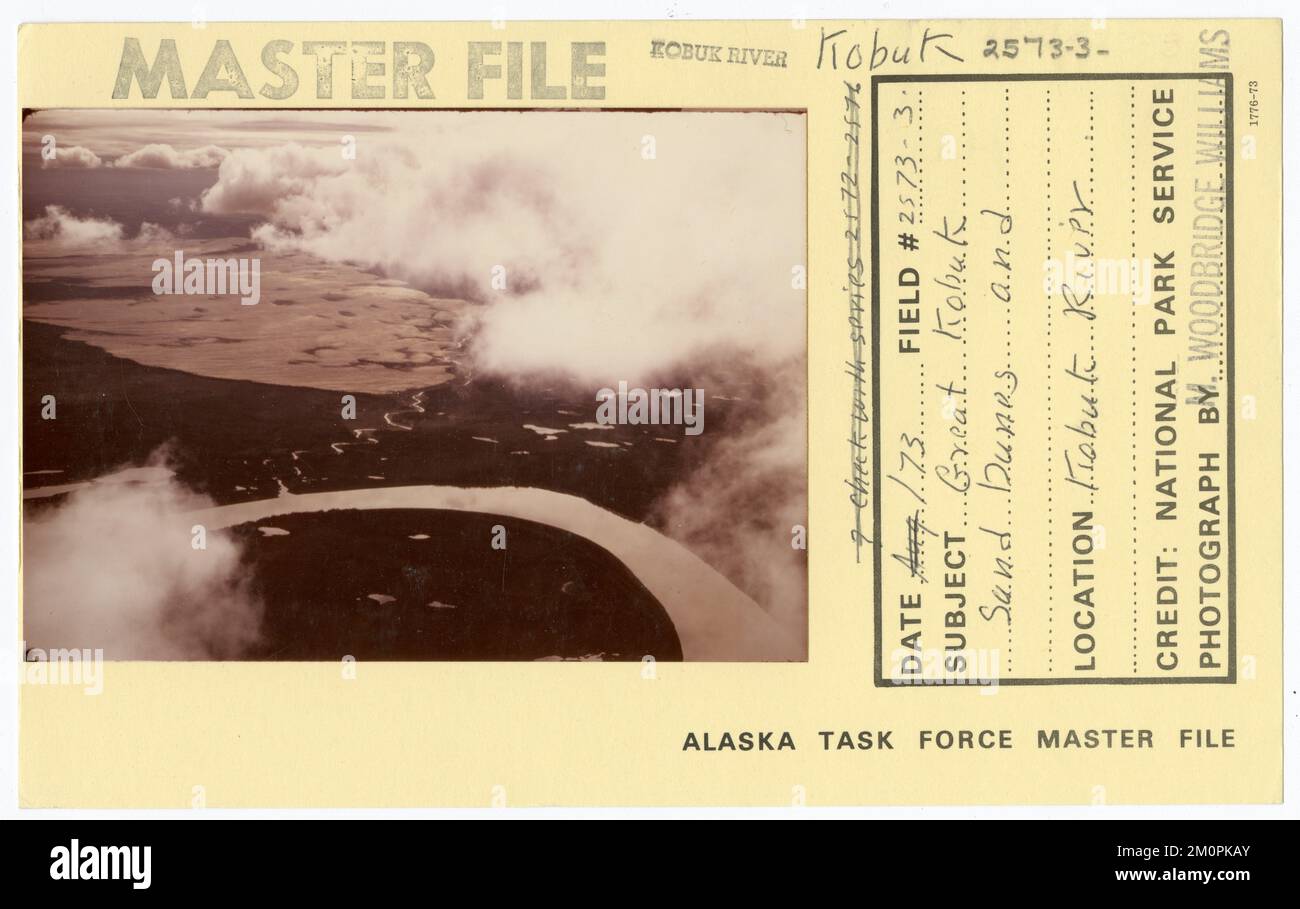 Great Kobuk Sand Dunes e Kobuk River. Alaska Task Force fotografie Foto Stock