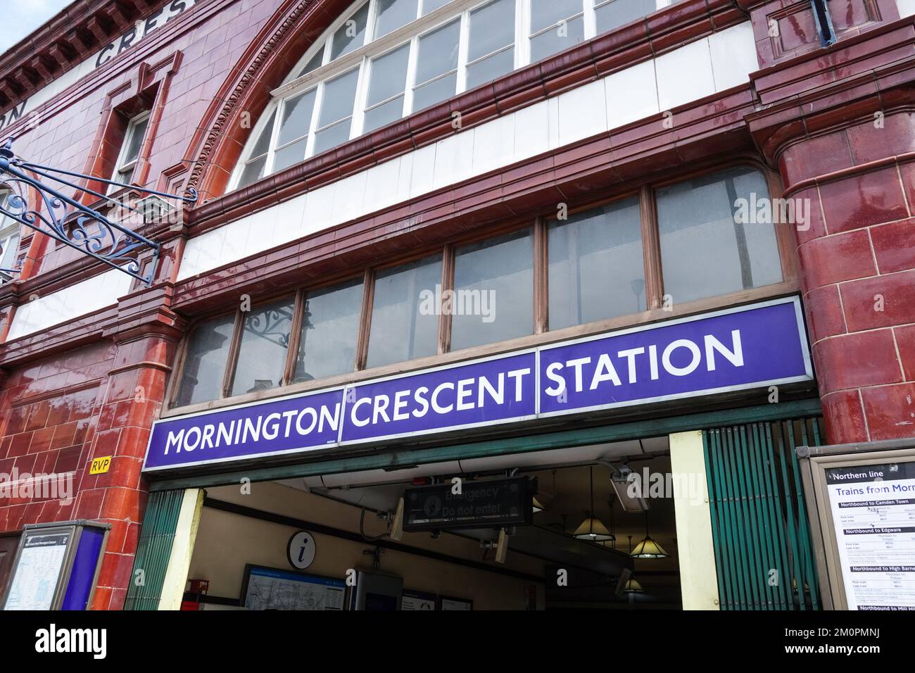Mornington Crescent metropolitana, stazione della metropolitana Londra Inghilterra Regno Unito Regno Unito Foto Stock