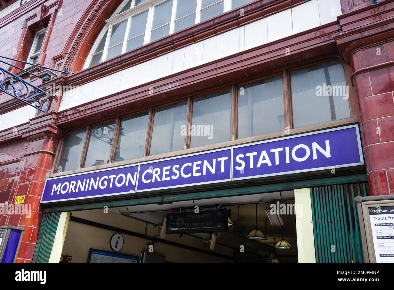 Mornington Crescent metropolitana, stazione della metropolitana Londra Inghilterra Regno Unito Regno Unito Foto Stock