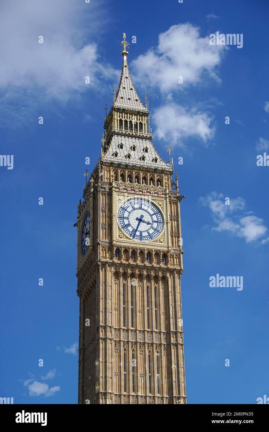 Big Ben o Elizabeth Tower a Londra Inghilterra Regno Unito Foto Stock