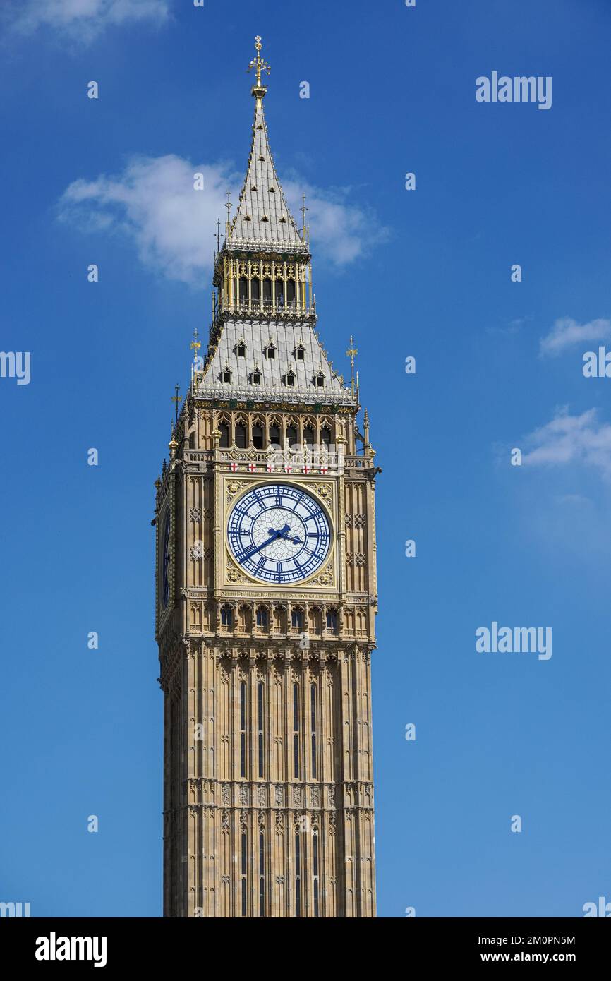 Big Ben o Elizabeth Tower a Londra Inghilterra Regno Unito Foto Stock