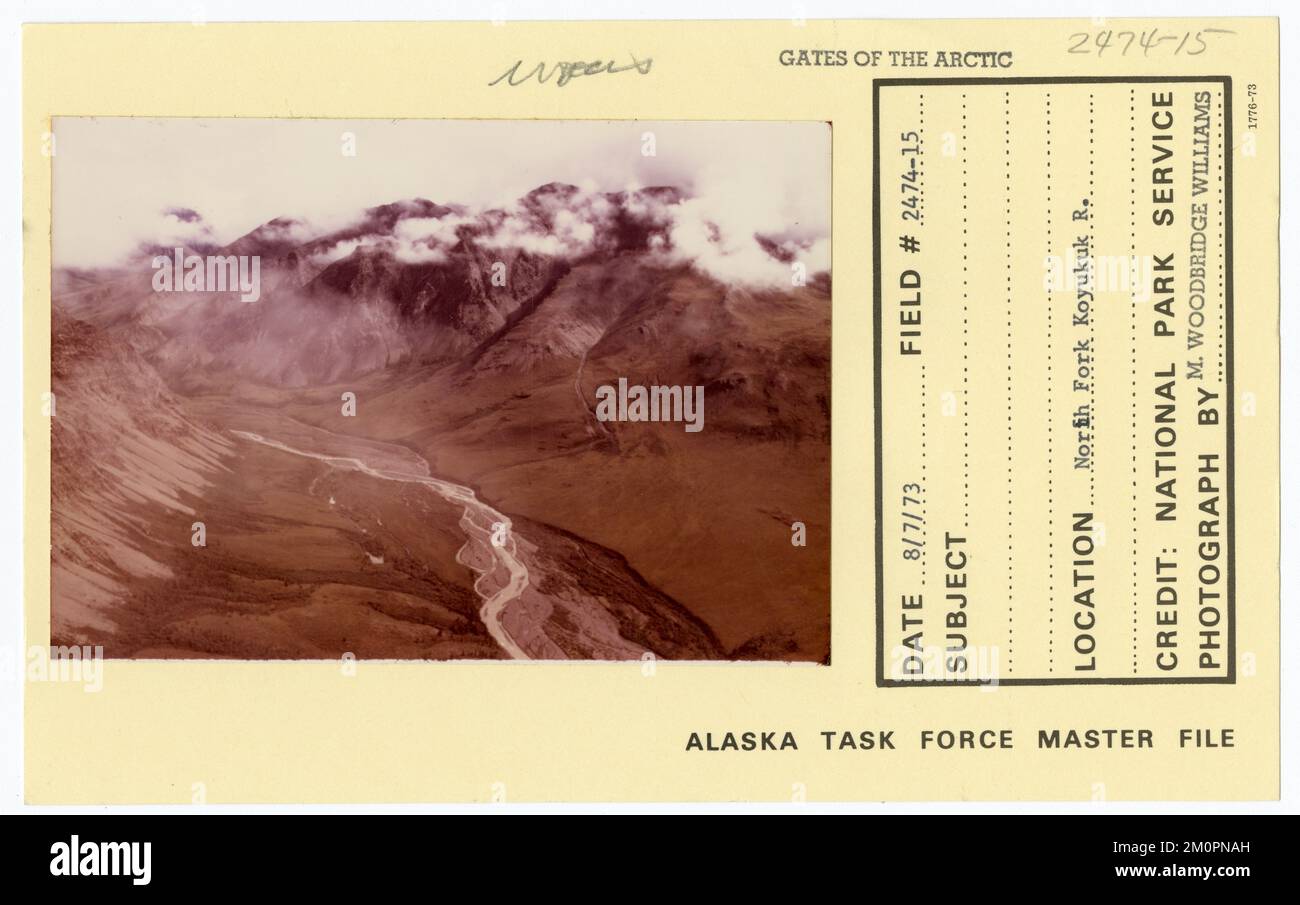 Forcella nord del fiume Koyukuk. Alaska Task Force fotografie Foto Stock