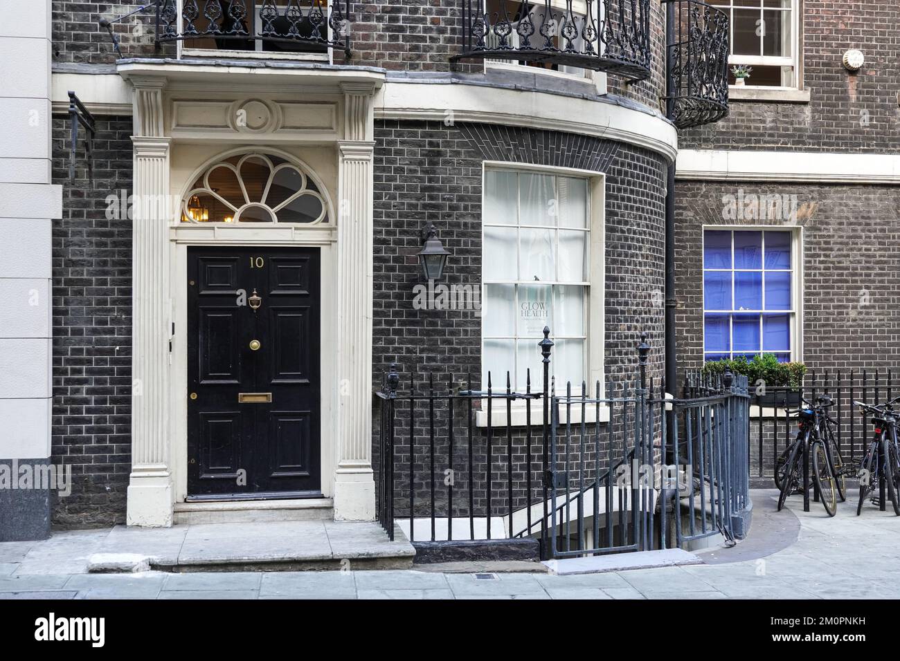 Adam House, un edificio georgiano, ingresso, Londra, Inghilterra, Regno Unito, Regno Unito Foto Stock