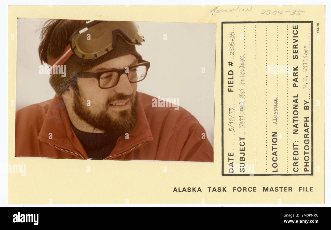 Pattugliatore nazionale di sci. Alaska Task Force fotografie Foto Stock