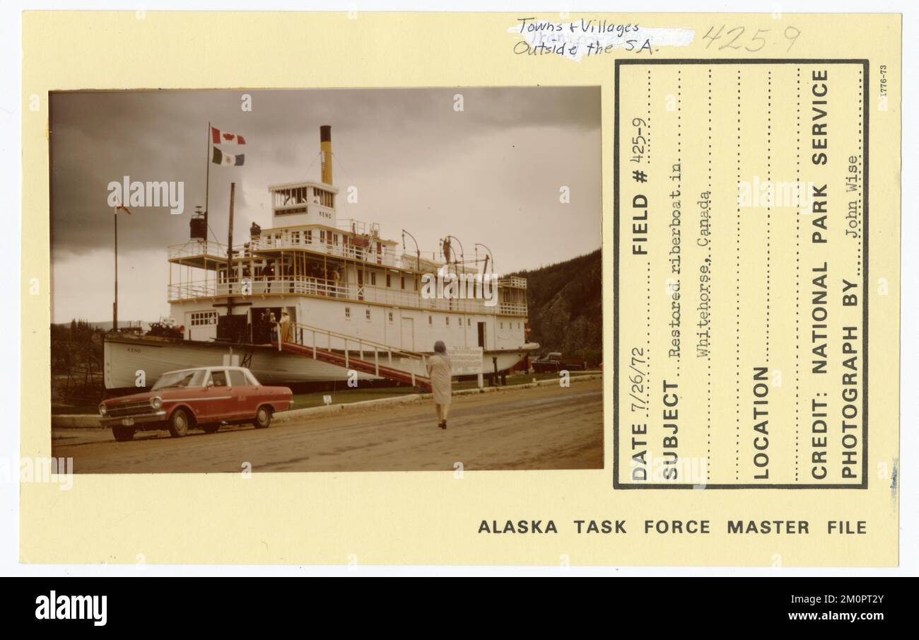 Battello fluviale restaurato a Whitehorse, Canada. Alaska Task Force fotografie Foto Stock