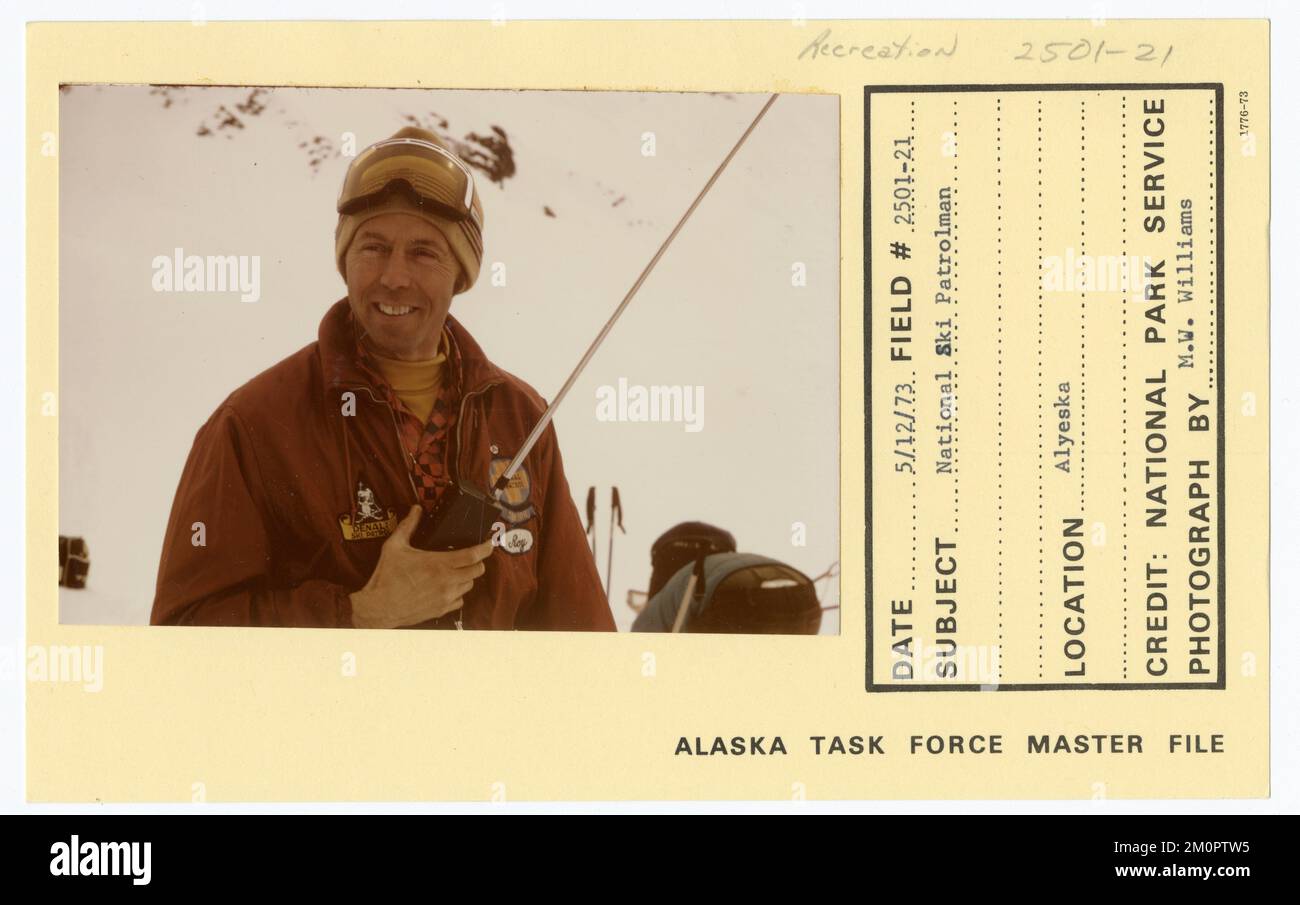 Pattugliatore nazionale di sci. Alaska Task Force fotografie Foto Stock