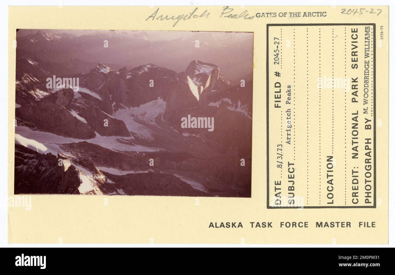 Arrigetch picchi. Alaska Task Force fotografie Foto Stock