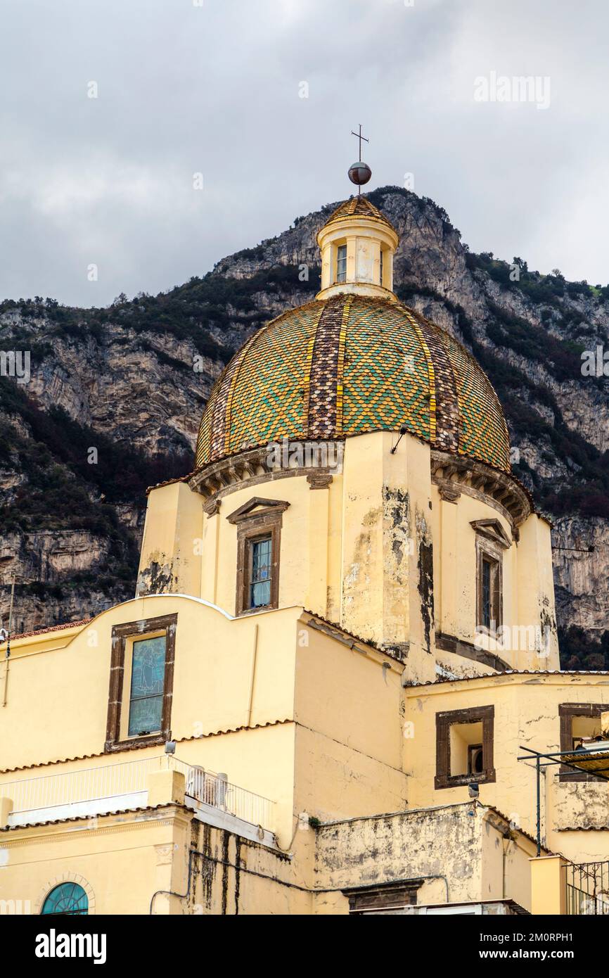 Chiesa di S. Maria Assunta a Positano (Chiesa di Santa Maria Assunta), Positano, Campania, Italia Foto Stock
