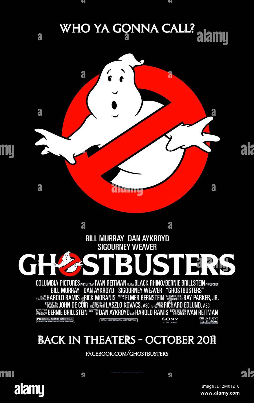 Poster del film Ghostbusters Foto Stock