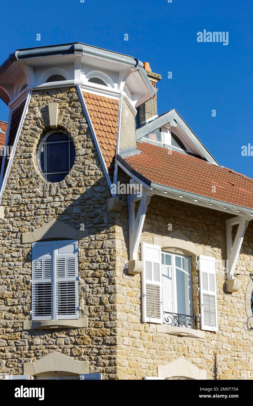 Francia, Meurthe et Moselle, Nancy, Villa Marguerite un palazzo in stile Art Nouveau costruito nel 1904 dagli architetti Henri Gutton e Joseph Hornecker per Aime Prost, enginner e direttore dei Salines de Bosserville (saline Bosserville) situato Rue du Colonel Renard nel quartiere Parc de Saurupt Foto Stock