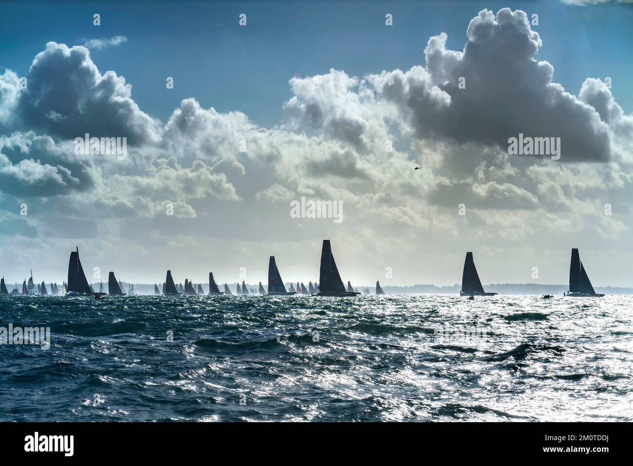 Francia, Ile et Vilaine, Saint Malo, inizio della corsa Foto Stock