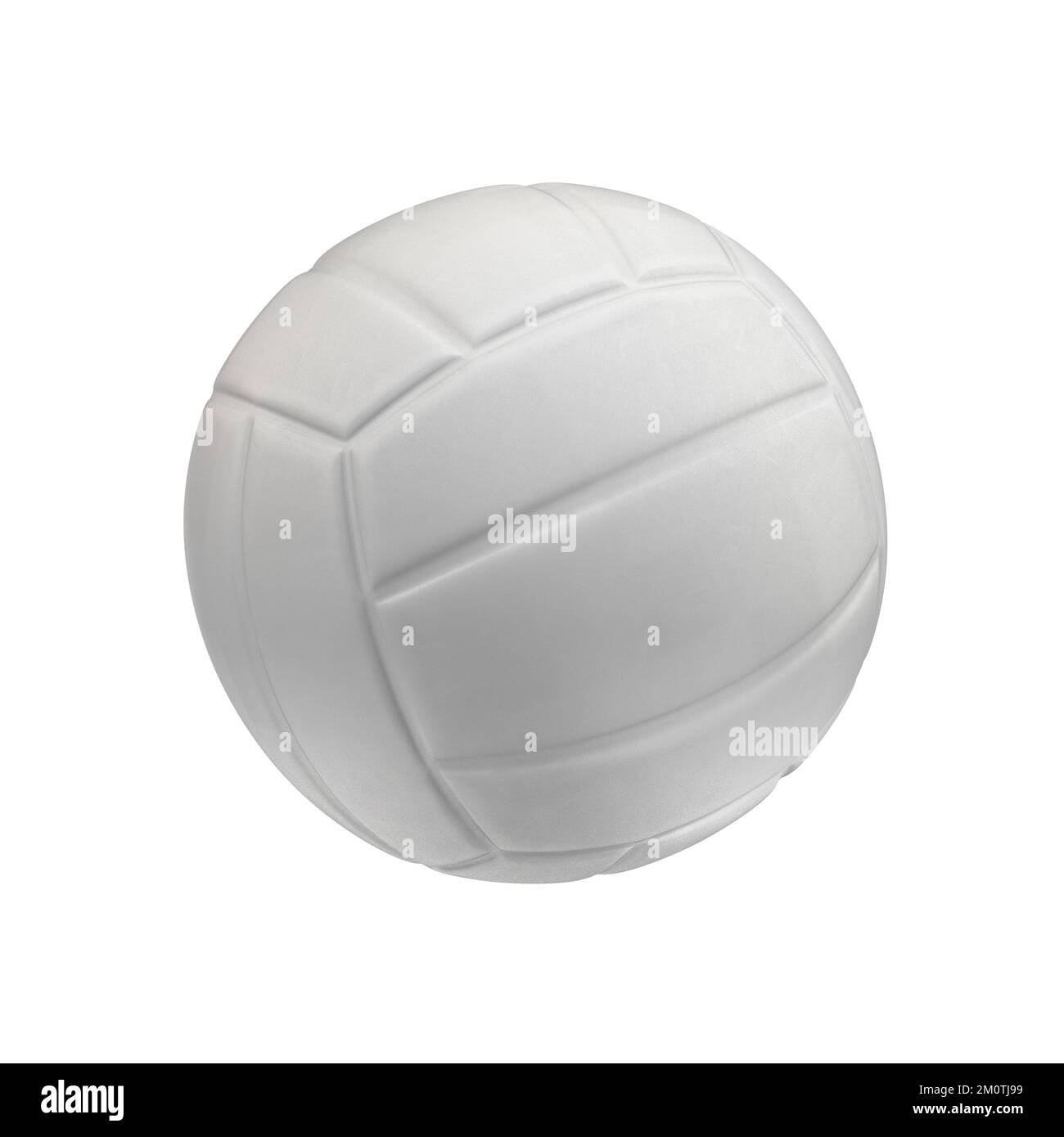Palla da pallavolo bianca isolata su sfondo bianco. rendering 3d Foto Stock