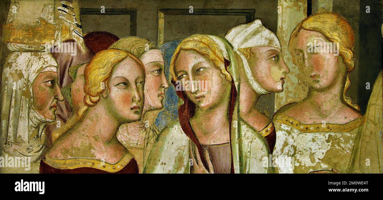 Municipio e Museo Civico, San Gimignano , Museo Civico di San Gimignano, Toscana, Arte cristiana, Italia, Italiano. Foto Stock