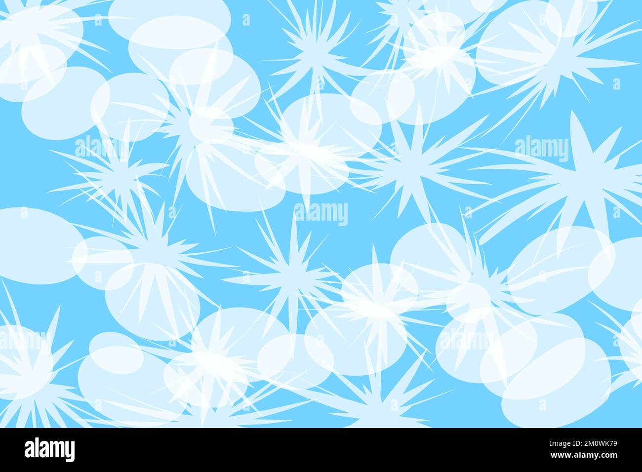 Fondo blu universale con palle di neve. Concetto di natale e Capodanno. Immagine vettoriale. Illustrazione Vettoriale