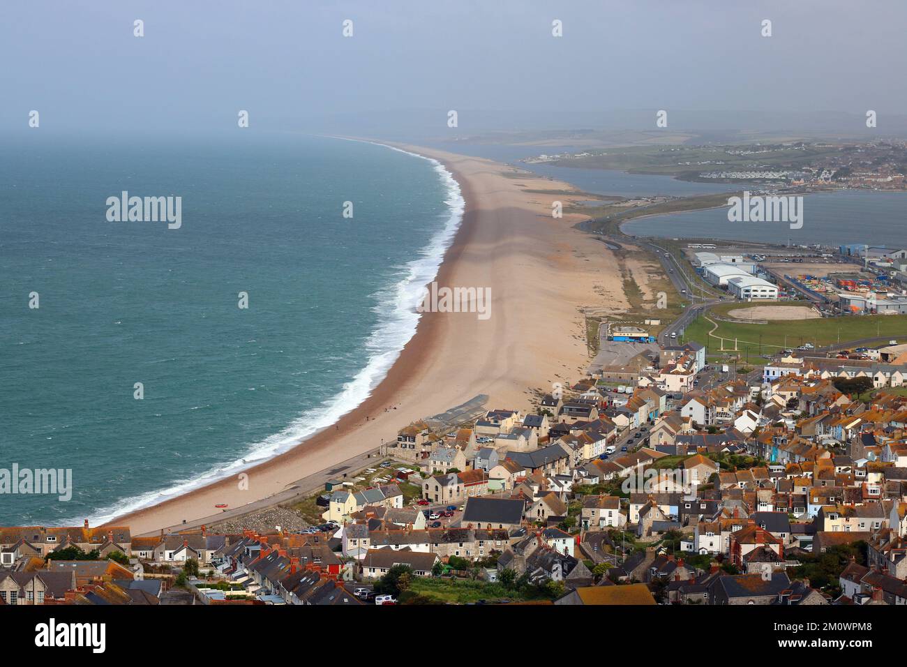 Chesil Beach, Dorset, Regno Unito. Foto Stock