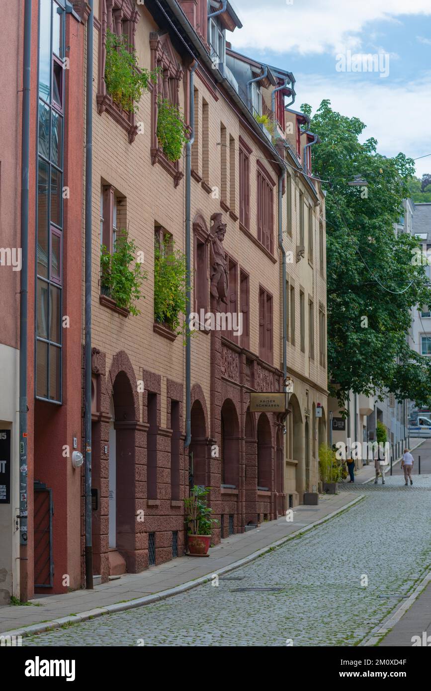 Bean Quarter, Stuttgart-Mitte, Città Vecchia, Stuttgart, Cobblestone, Baden-Württemberg, Germania, Europa Foto Stock