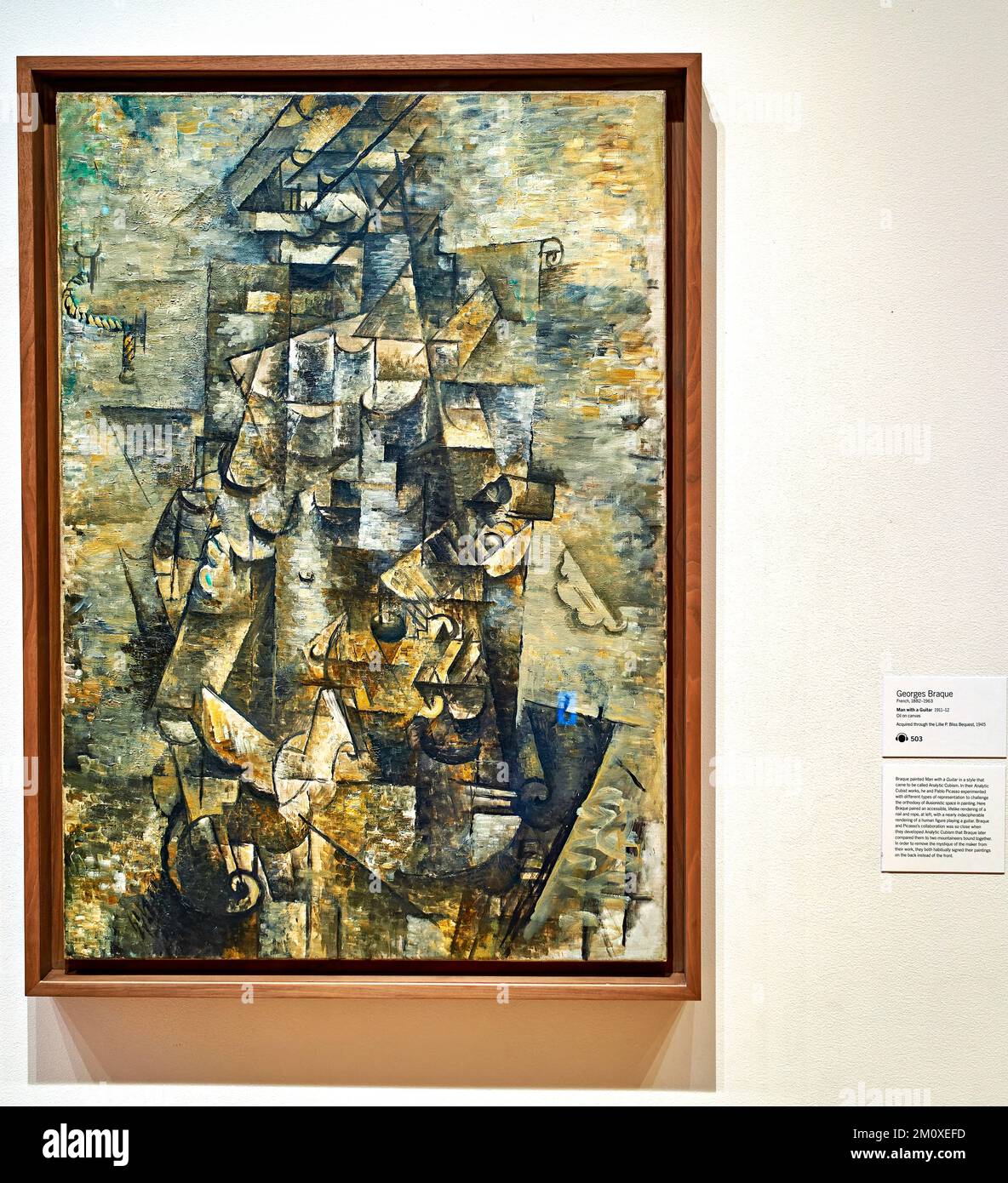 New York. Manhattan. Stati Uniti. Museo di Arte moderna Georges Braque. Uomo con chitarra Foto Stock