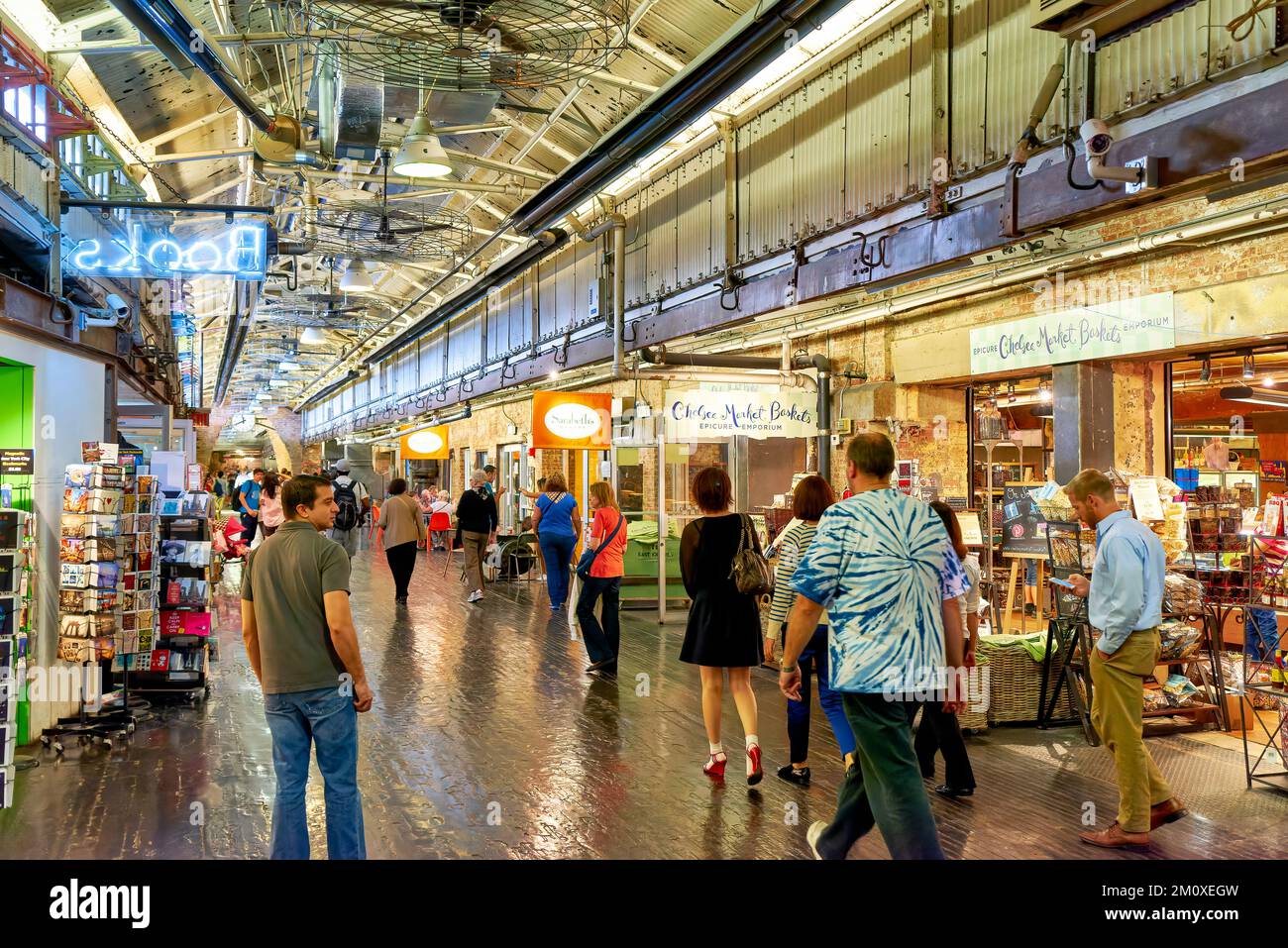 New York. Manhattan. Stati Uniti. Il Chelsea Market Foto Stock