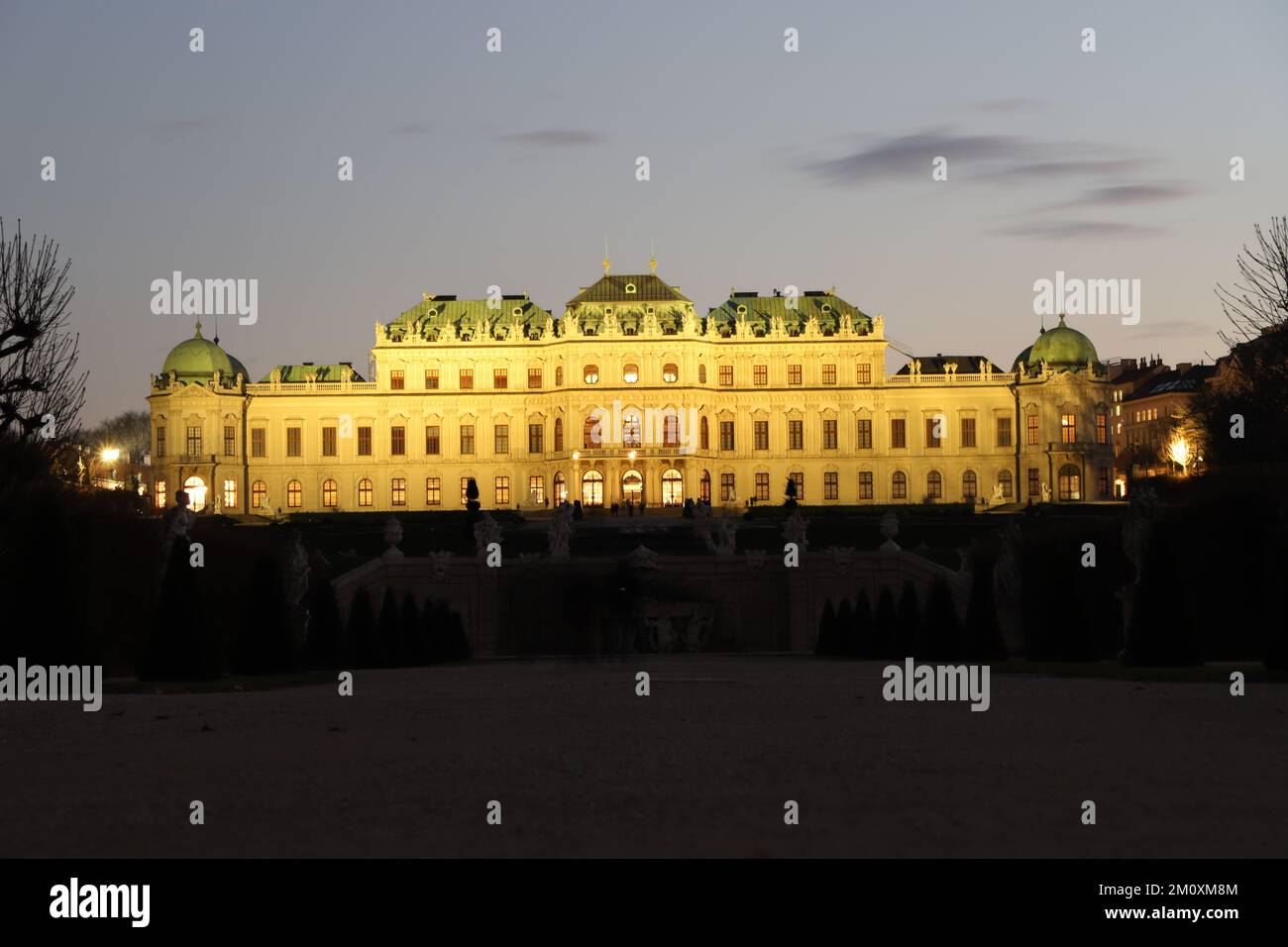 Il Palazzo del Belvedere di Vienna Foto Stock